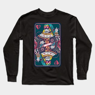 Mecha Card QUEEN Long Sleeve T-Shirt